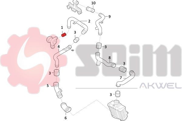 SEIM Laddluftslang 981583 SEIM 981583 Laddluftslang