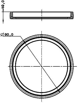 HELLA Dichtung 9GD 980 696-001 HELLA 9GD 980 696-001 Dichtung