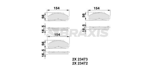 BRAXIS Τακάκια φρένων AA0502 AA0502 BRAXIS Αγωνιστικά τακάκια Mazda φθηνά