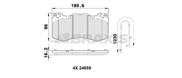 BRAXIS Plaquettes de frein AA0512 AA0512 BRAXIS Plaquette de frein sport Skoda pas cher