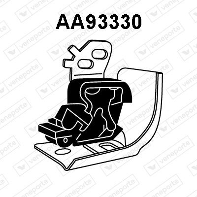 VENEPORTE Rubber Strip, exhaust system AA93330 RENAULT SUPER 5 VENEPORTE rubber strip, exhaust system AA93330