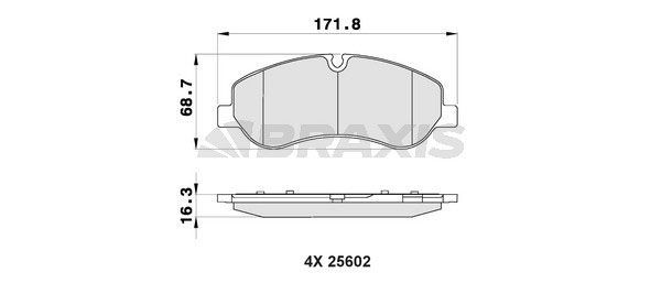 BRAXIS Kit pastiglie freni AB0503 AB0503 Pastiglie freno sportive FORD BRAXIS costo