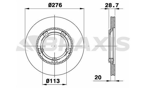 BRAXIS Piduriketas AD0007 AD0007 Pidurikettad HYUNDAI SONATA BRAXIS