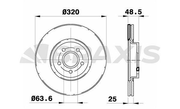 BRAXIS Bromsskiva AD0272 AD0272 BRAXIS bromsskivor sport