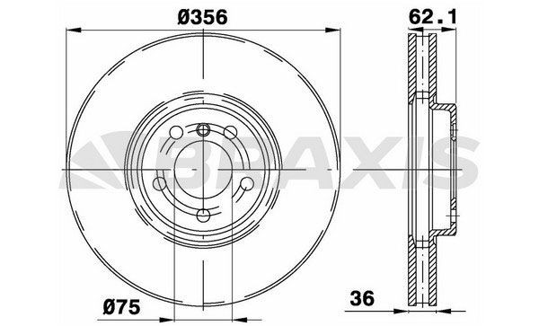 BRAXIS Bromsskiva AD1088 AD1088 BRAXIS Bromsskivor sport BMW