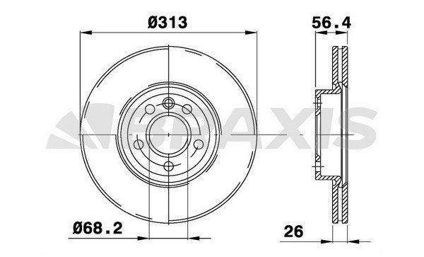 BRAXIS Bromsskiva AD1089 AD1089 BRAXIS bromsskivor sport