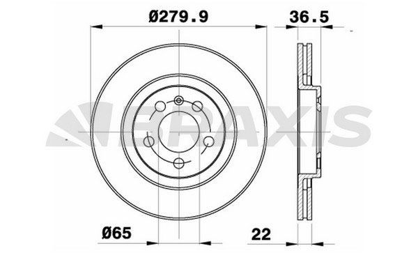 BRAXIS Disque de frein AE0033 Disques de frein BRAXIS FAVORIT AE0033 pas cher