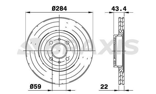 BRAXIS Bromsskiva AE0054 AE0054 BRAXIS Bromsskivor sport Fiat
