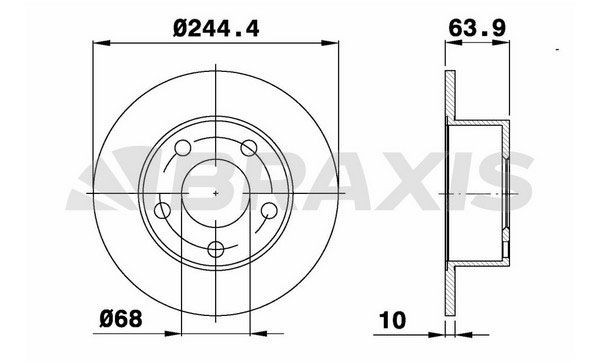 BRAXIS Piduriketas AE0076 AE0076 BRAXIS Sport pidurikettad Volkswagen odav