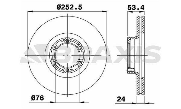 BRAXIS Disque de frein AE0107 BRAXIS Disque de frein sport RENAULT AE0107