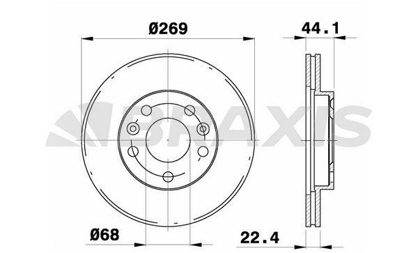 BRAXIS Disque de frein AE0261 Disque de frein sport RENAULT BRAXIS AE0261