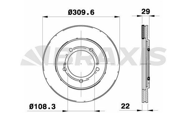 BRAXIS Bremseskive AE0311 Sports bremseskiver SUZUKI BRAXIS AE0311