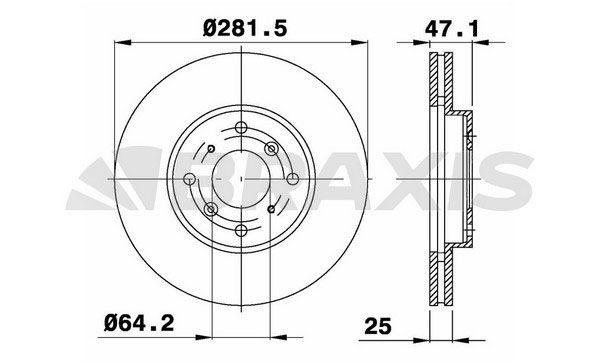 BRAXIS Bremžu diski AE0393 AE0393 BRAXIS Bremžu diski Honda lēti