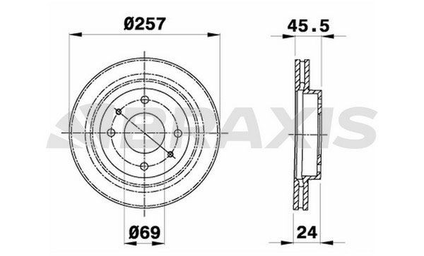 BRAXIS Piduriketas AE0405 AE0405 Pidurikettad BRAXIS HYUNDAI SONATA
