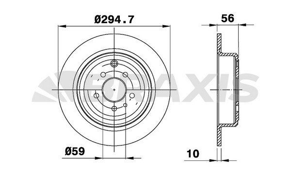 BRAXIS Disco de travão AE0413 Disco BRAXIS C15 AE0413 baratos