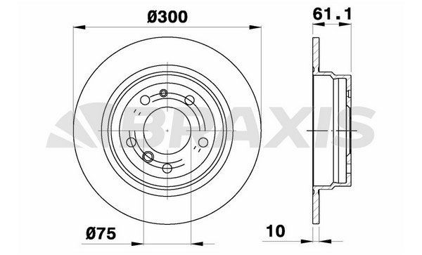 BRAXIS Bremseskive AE0447 Sports bremseskiver BRAXIS DODGE AE0447