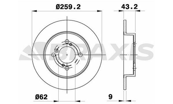 BRAXIS Bremseskive AE0566 Sports bremseskiver BRAXIS SUZUKI AE0566