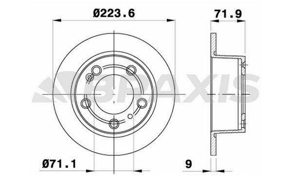 BRAXIS Bremsscheibe AE0614 AE0614 Bremsscheibe CITROËN DS3 BRAXIS kaufen
