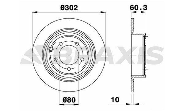 Disque de frein BRAXIS AE0634 Prix Disque de frein BRAXIS AE0634