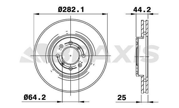 BRAXIS Disco freno AE0781 Costo Dischi freno sportivi BRAXIS MG AE0781