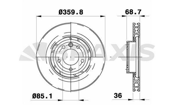 BRAXIS Bremseskive AE0789 AE0789 BRAXIS Sports bremseskiver Dodge billig