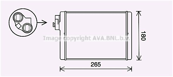 Kachelradiateur, interieurverwarming PRASCO AI6408 PRASCO AI6408 Warmtewisselaar AUDI Q5 2010