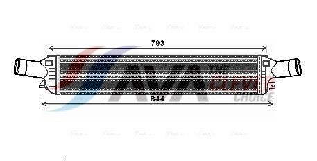 AVA COOLING SYSTEMS Vahejahuti AIA4319 AVA COOLING SYSTEMS AIA4319 Intercooler Audi Q5 8r hind