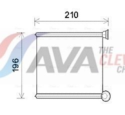 Kachelradiateur, interieurverwarming AVA COOLING SYSTEMS AIA6385 AVA COOLING SYSTEMS AIA6385: Warmtewisselaar Audi A3 2023