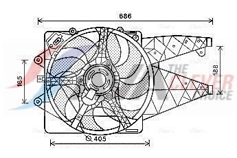AVA COOLING SYSTEMS Koelventilator AL7523 AL7523 AVA COOLING SYSTEMS Radiateurventilator Fiat goedkoop