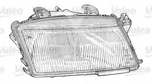 VALEO Strålkastarglas 087344 087344 VALEO strålkastarglas VOLVO XC40
