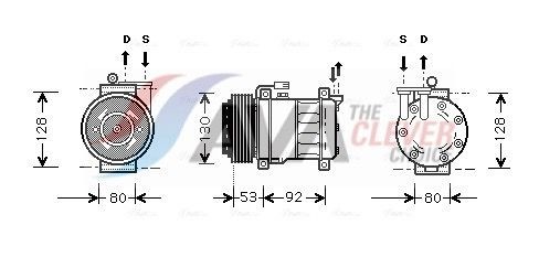AVA COOLING SYSTEMS Kliimakompressor ALAK009 Kliimaseadme kompressor AVA COOLING SYSTEMS Fiat DUCATO ALAK009