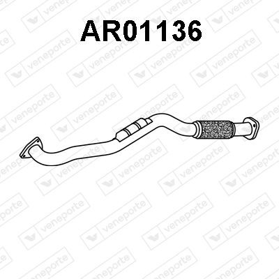 VENEPORTE Voorpijp AR01136 Tussenpijp ALFA ROMEO VENEPORTE AR01136