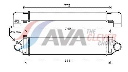 AVA COOLING SYSTEMS Ιντερκούλερ AUA4218 Ιντερκούλερ FORD AVA COOLING SYSTEMS AUA4218
