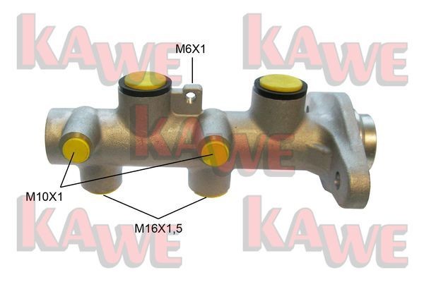 KAWE Hlavný brzdový válec B1025 Hlavný brzdový válec KAWE Hyundai ATOS B1025