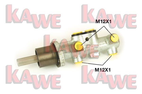 KAWE Bremsehovedcylinder B1286 Hovedcylinder til bremsesystem KAWE Skoda FABIA B1286