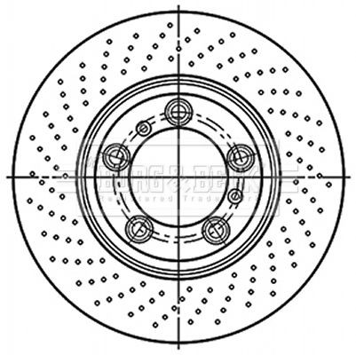 BORG & BECK Disco freno BBD6061S BBD6061S Dischi freno sportivi JEEP BORG & BECK costo