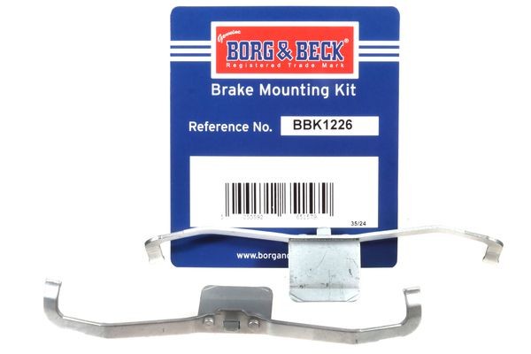 BORG & BECK Monteringssett, bremseklosser BBK1226 Tibehørsett, skivebremse belegg BORG & BECK Opel CORSA BBK1226