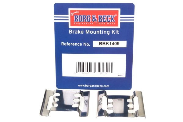 BORG & BECK Σετ βοηθ. εξαρτημάτων, τακάκια φρένων BBK1409 BORG & BECK Σετ βοηθ. εξαρτημάτων, τακάκια φρένων HYUNDAI BBK1409