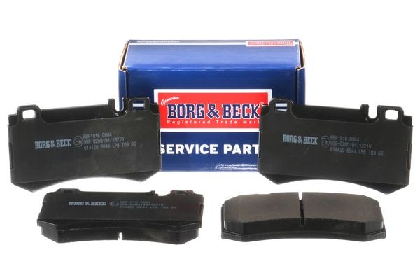 BORG & BECK Τακάκια φρένων BBP1916 BORG & BECK Αγωνιστικά τακάκια NISSAN BBP1916