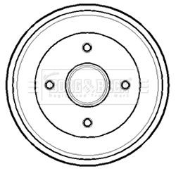 BORG & BECK Bremsetromle BBR7138 Bremsetromler HYUNDAI BORG & BECK BBR7138