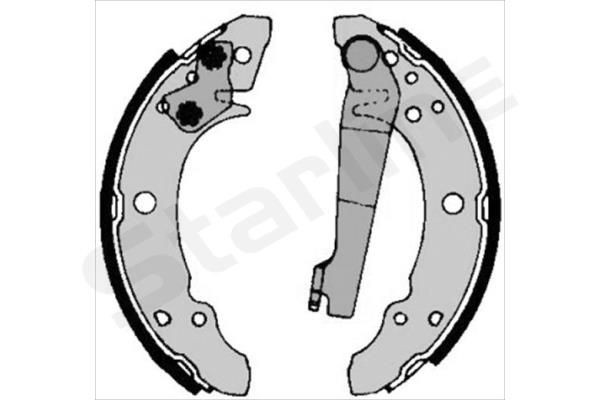 STARLINE Bremžu loku komplekts BC 00140 BC 00140 Trumuļu bremzes AUDI 100 STARLINE
