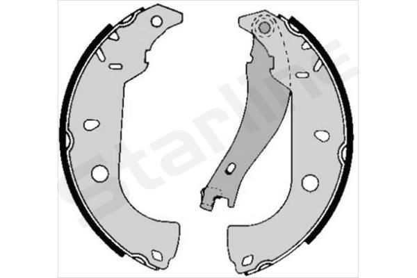 STARLINE Brake Shoe Set BC 05050 BC 05050 STARLINE brake shoes for FIAT 500