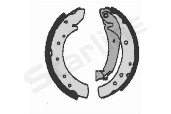 STARLINE Piduriklotside komplekt BC 07120 Trummelpiduriklotsid STARLINE DOBLO BC 07120 odav