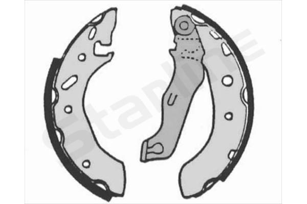 STARLINE Piduriklotside komplekt BC 07175 Trummelpidur STARLINE MERCEDES-BENZ BC 07175