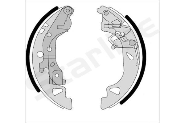 STARLINE Piduriklotside komplekt BC 07680 Trummelpiduriklotsid STARLINE DOBLO BC 07680 odav