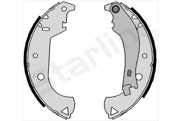 STARLINE Piduriklotside komplekt BC 07810 BC 07810 Trummelpiduriklotsid FIAT DOBLO STARLINE