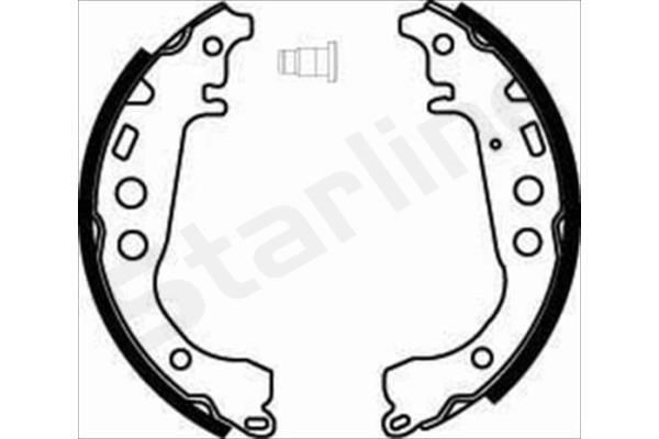 STARLINE Remschoenset BC 07860 STARLINE BC 07860 Remschoen Toyota Corolla NRE180 originele prijs