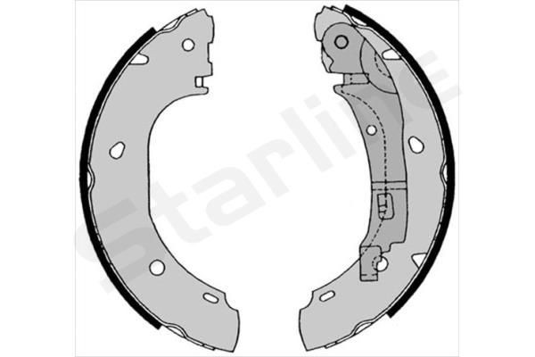STARLINE Bremsebakkesæt BC 08540 Tromlebremser STARLINE Citroën C1 BC 08540