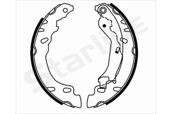 STARLINE Bremsesko sett BC 08780 BC 08780 STARLINE Bremsesko sett Peugeot billige