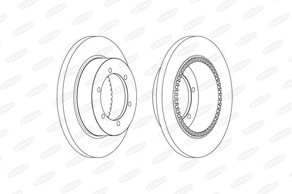 BERAL Disque de frein BCR369A Nissan QASHQAI Disques BERAL BCR369A